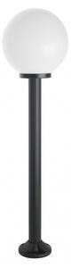 Lampada da giardino 130 cm sfera bianca o fumé 30 cm 1xE27 nero IP43 SU-MA Kule K 5002/2/K 300