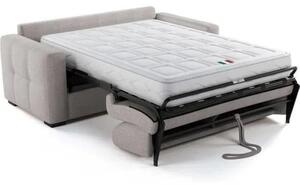 Divano letto Express - 3 posti - EUREKA - Tessuto grigio - 200 x 102 x 95 cm