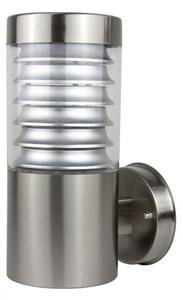 Lampada da parete in acciaio inox 1xE27 argento IP44 SU-MA Joy 91063L