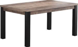 Tavolo da pranzo trendteam Emile riproduzione rovere tabacco/nero, L/A/D circa 160/77/90 cm