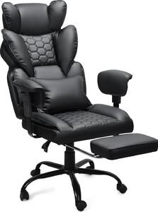 Sedia da gioco Bettizia Sedia da ufficio ergonomica con poggiapiedi regolabile Portata 150 kg Supporto lombare 135° Sedia per PC Sedia da scrivania