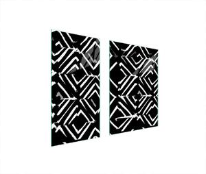 Piastre copri fornelli 2 pezzi 75x52 Copri piano cottura in Vetroceramica tagliere in vetro pezzo nero