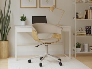 Sedia girevole DARLYN - beige / rovere
