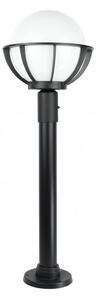 Lampada da giardino a stelo 90 cm sfera bianca o fumé 25 cm 1xE27 nero IP43 SU-MA Kule K 5002/2/KPO 250
