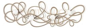 Appendiabiti da muro di design doodle beige
