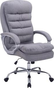Sedia ergonomica da ufficio XXL - Sedia da ufficio - Tessuto di facile manutenzione UpleCholsthery | Colore: Grigio