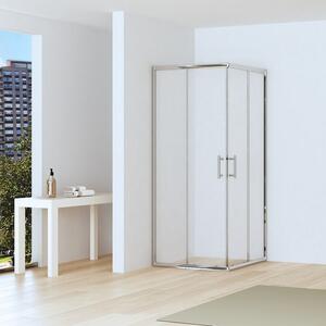 Kamalu box doccia 70x90 altezza ridotta 170cm vetro anticalcare | chiara edge-r