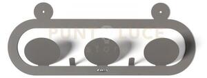 Appendiabiti di design frog fango in ferro 40x15,5h cm