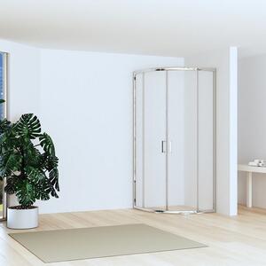 Kamalu box doccia basso 90x90cm semicircolare altezza 170cm | chiara curv-q