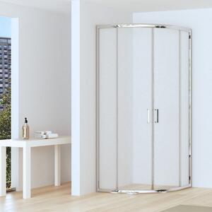 Kamalu box doccia basso 80x80cm semicircolare altezza 170cm | chiara curv-q