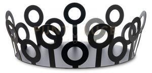 Centrotavola grande bollicine nero