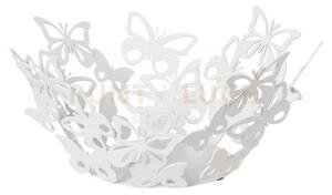 Centrotavola moderno farfalloso piccolo bianco marmo