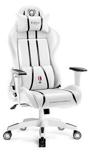 Diablo X-One 2.0 Gaming Chair Sedia da ufficio Braccioli regolabili Design ergonomico Cuscino collo/glutei King Size Bianco/Nero