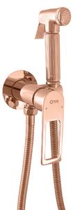 Slezák-RAV Miscelatore per bidet da incasso NIL - rosa dorato - lucido, Colore: ROSA DORATO - lucido , Finitura superficiale: PVD