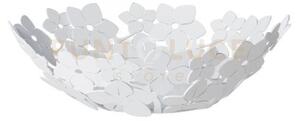 Centro tavola di design floreale fior di loto piccolo bianco marmo