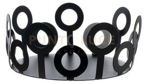 Centrotavola piccolo bollicine nero