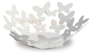 Centro tavola moderno piccolo con farfalle butterfly bianco
