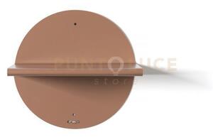 Consolle mensola moderna pois mocha mousse in ferro 30 (18cm di pr