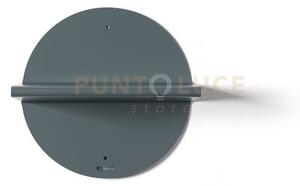 Consolle mensola moderna pois petrolio in ferro 30 (18cm di profon