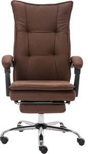 VidaXL Sedia da ufficio per massaggi in tessuto marrone