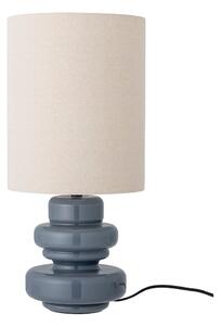 Lampada da tavolo blu con paralume in tessuto (altezza totale 51 cm) Fabiola – Bloomingville