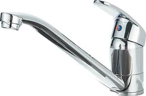 Rubinetto per lavabo, monocomando, montaggio a vista, cromato A 24 cm