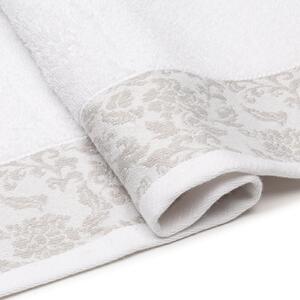 Asciugamano con Ospite in Cotone Decor Bianco Caleffi