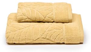 Asciugamano con Ospite in Cotone Foglie Miele Caleffi