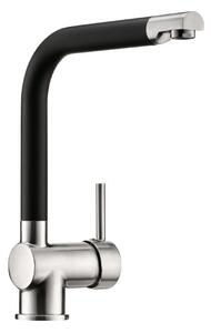 Miscelatore monocomando Naber Drive 1S acciaio inox colorato/nero 5011089