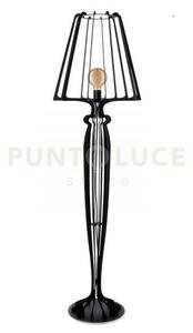 Lampada moderna da terra per soggiorno minerva nero