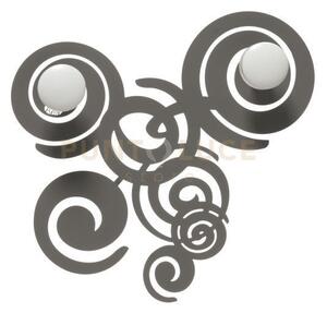 Appendiabiti di design ganci da parete con riccioli arabesque fango