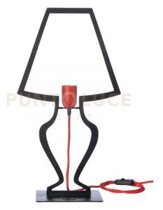 Lampada da tavolo design silhouette piccola nero