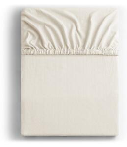 Lenzuolo con angoli bianco/color crema in jersey 180x200 cm Amber – Restilo