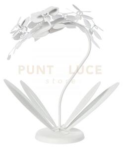 Lampada da tavolo floreale orchidea piccola bianco