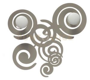 Appendiabiti di design ganci da parete con riccioli arabesque sabbia