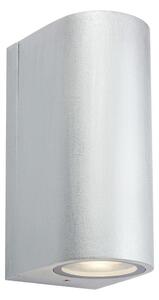 Markslöjd 109112 - Applique da parete LED dimmerabile per esterni ALOR 2xLED/4,9W/230V IP65 argento