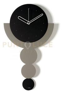 Orologio a pendolo trilogy nero,fango,nero