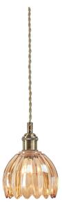 Markslöjd 109137 - Lampadario a cavo GOTA 1xE14/40W/230V fumé/beige/ottone