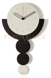 Orologio a pendolo trilogy avorio,nero,avorio
