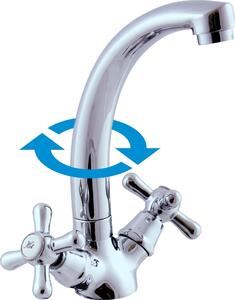 Miscelatore per lavabo MORAVA, Colore: cromo, Dimensioni: 1/2'' (MK120.5/2)