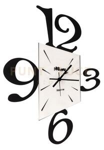 Orologio da muro geometrico big prospettiva nero in ferro 70x100cmh