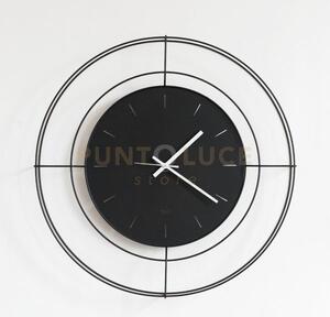 Orologio da parete contemporaneo nudo piccolo nero