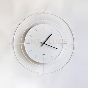 Orologio da parete contemporaneo nudo piccolo bianco