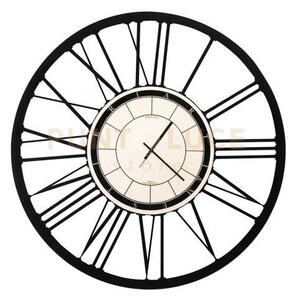 Orologio da parete di design numeri romani nero