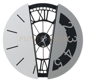 Orologio da parete di design composto metamorphosi nero, bianco mar