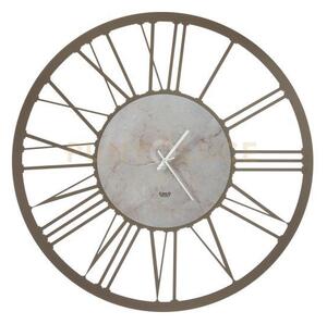 Orologio da parete design big 90 bronzo e marmo travertino