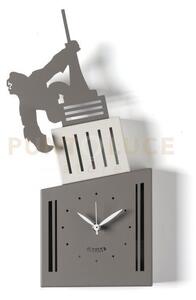 Orologio da parete di design king kong fango,avorio,fango