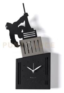 Orologio da parete di design king kong nero,fango,nero