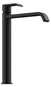 LINEA Stile 2 bagno, miscelatore per lavabo, nero opaco, alta pressione