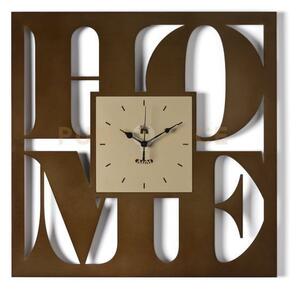 Orologio da parete di design home caramello industrial/miele in fer